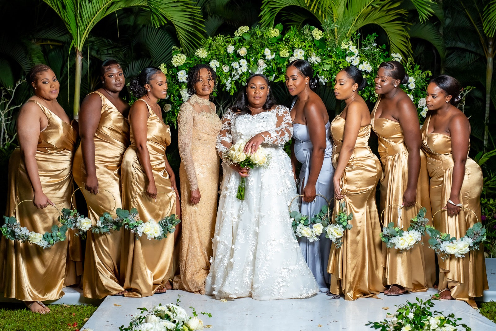Bride at a destination wedding